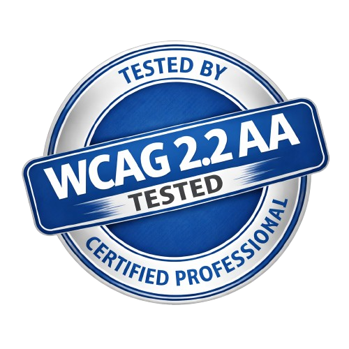 A3S Trust Seal - WCAG 2.2 AA Tested by Certified Professionals